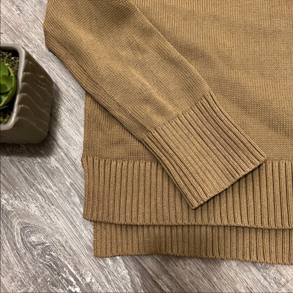 Everlane Oversize Cotton Knit Sweater Tutleneck Sz XS - Picture 3 of 9